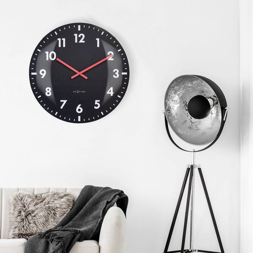 Nextime Duomo Wall Clock 50cm - Black