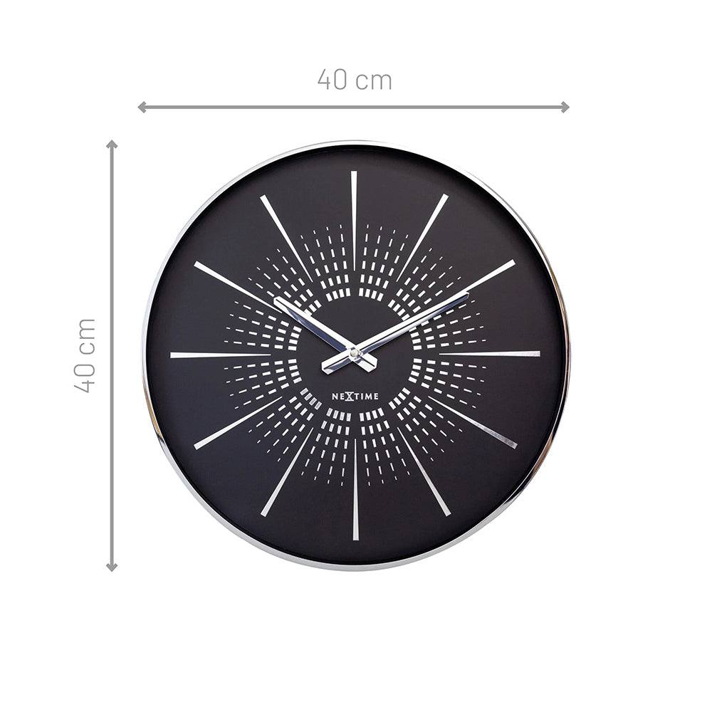 Nextime Excentric Wall Clock 40cm - Black