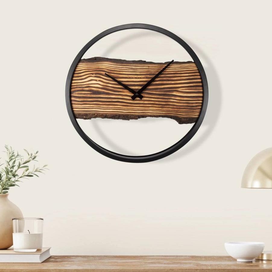 Nextime Forest Wall Clock 45cm - Wood