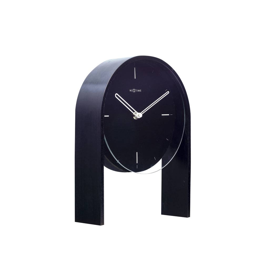 Nextime Noa Table Clock - Black Wood