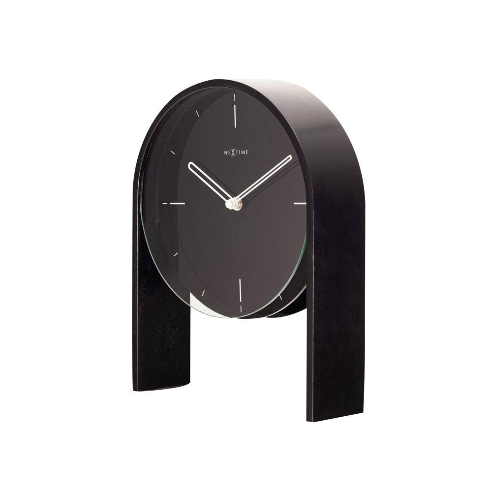 Nextime Noa Table Clock - Black Wood