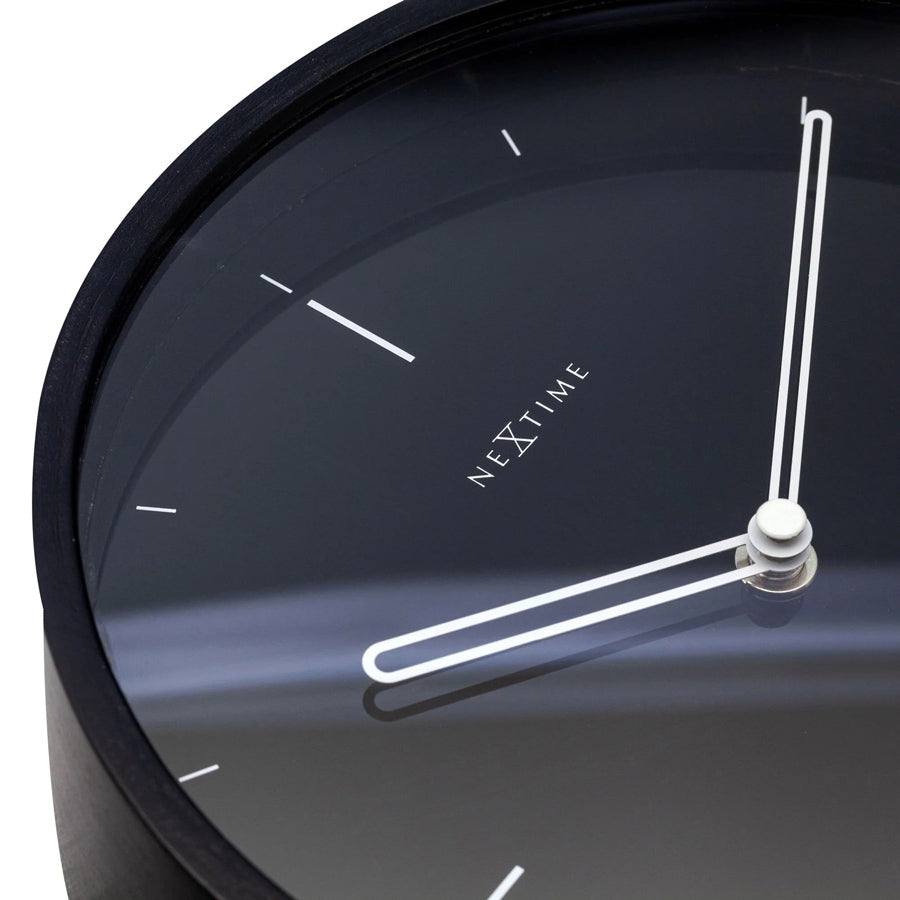 Nextime Noa Table Clock - Black Wood