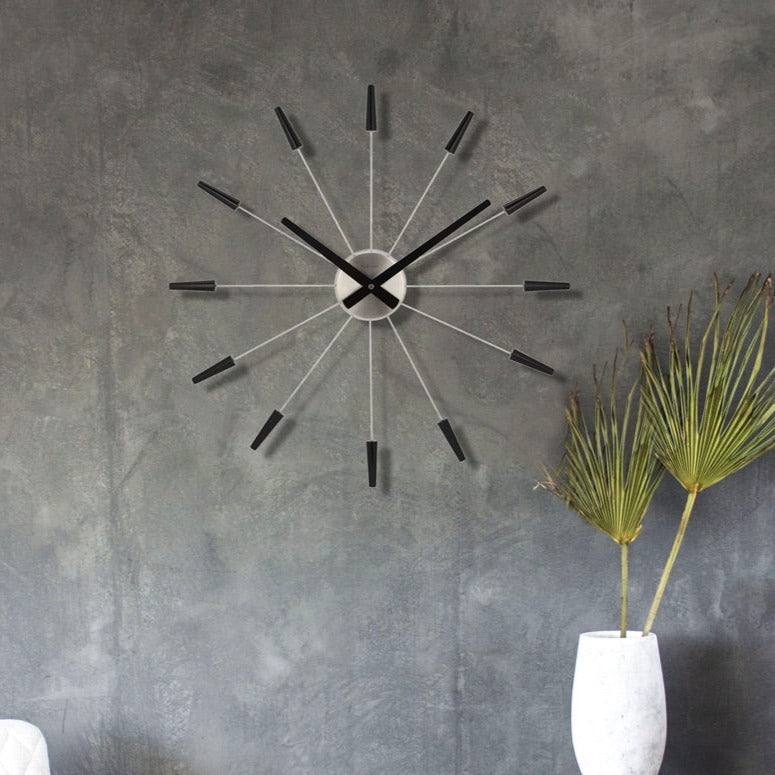 Nextime Plug Inn Wall Clock 58cm - Black