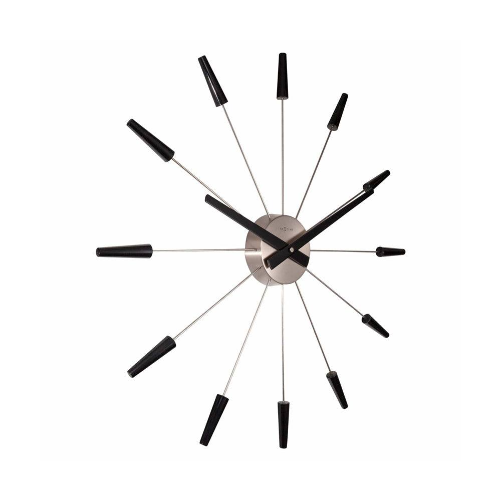 Nextime Plug Inn Wall Clock 58cm - Black