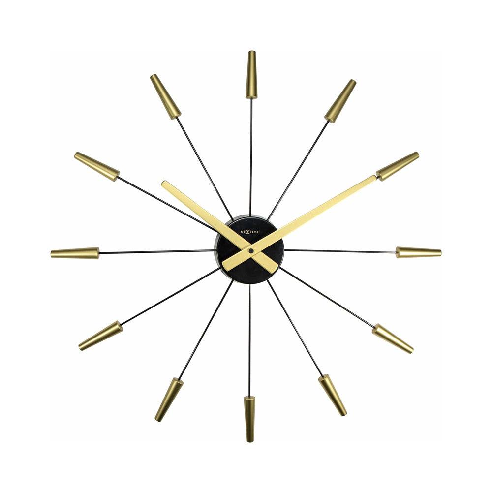 Nextime Plug Inn Wall Clock 58cm - Gold