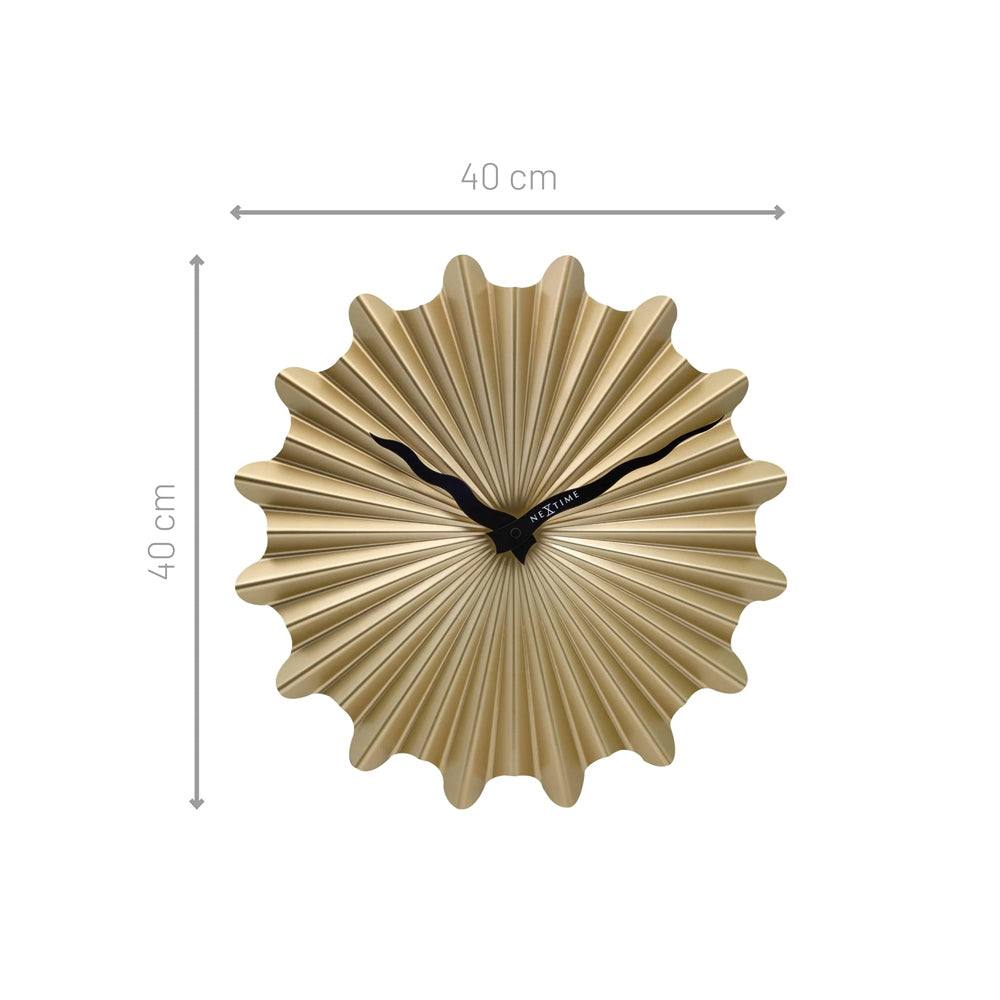 Nextime Sunny Wall Clock 40cm - Gold