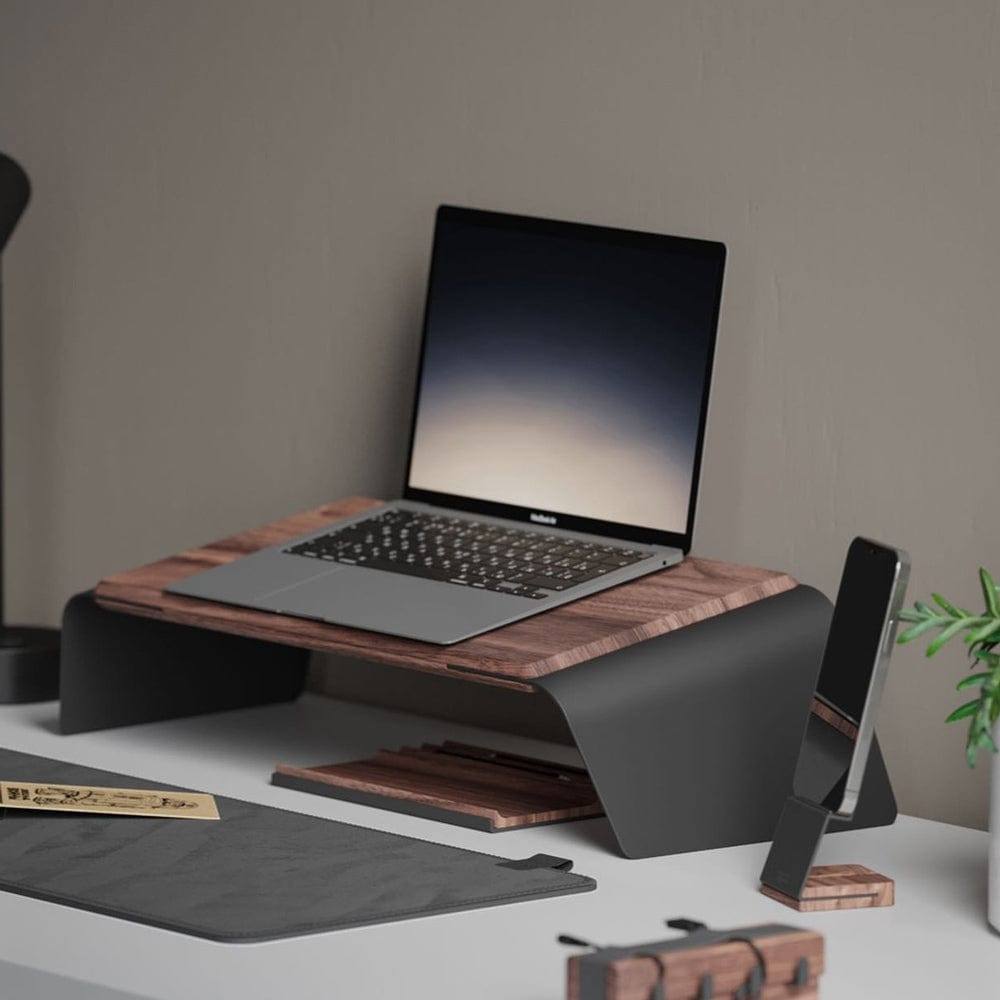 NOOE Anywhere Laptop Stand - Walnut