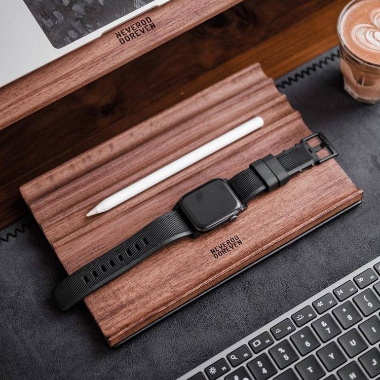 NOOE Exhibit Desk Organiser - Walnut