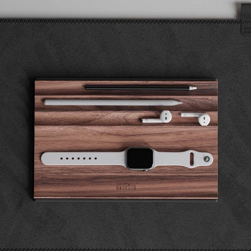 NOOE Exhibit Desk Organiser - Walnut