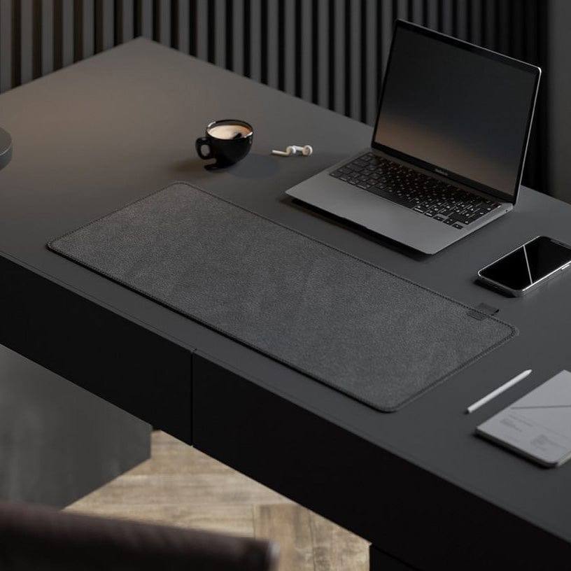 NOOE Suede Desk Rug - Charcoal