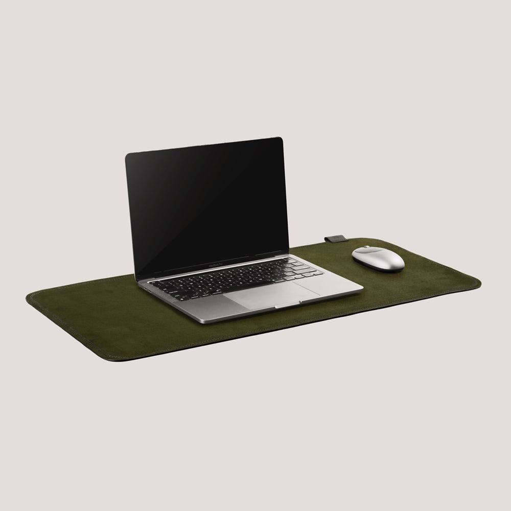 NOOE Suede Desk Rug Pro - Olive