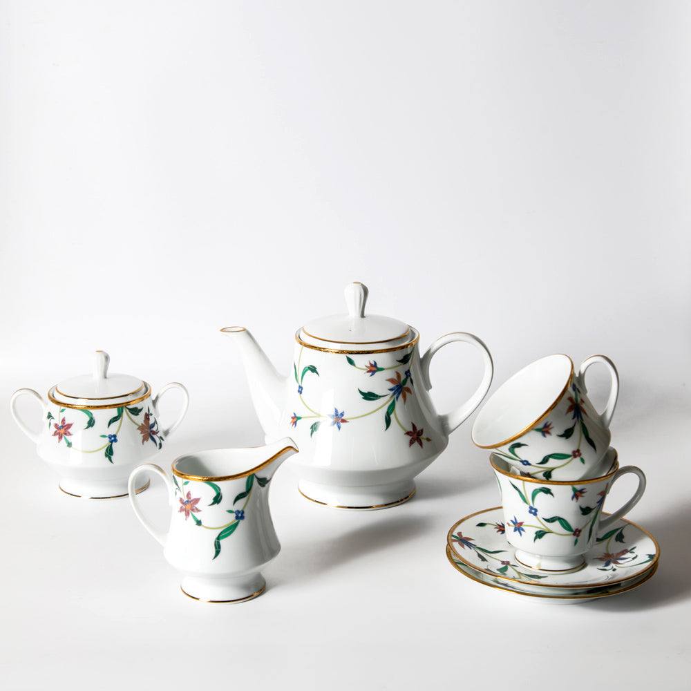 Noritake Bountiful Garden 17-piece Porcelain Tea Set