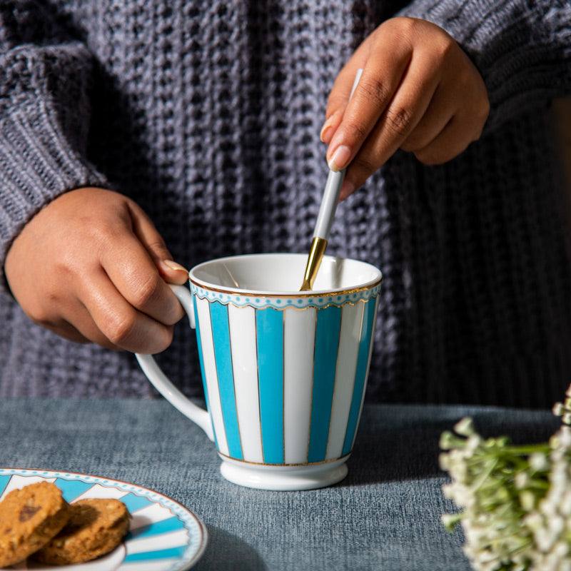 Noritake Carnivale Coffee Mug - Light Blue