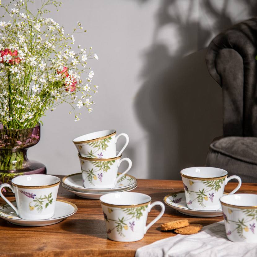 Noritake New Morning 12-piece Porcelain Tea Set