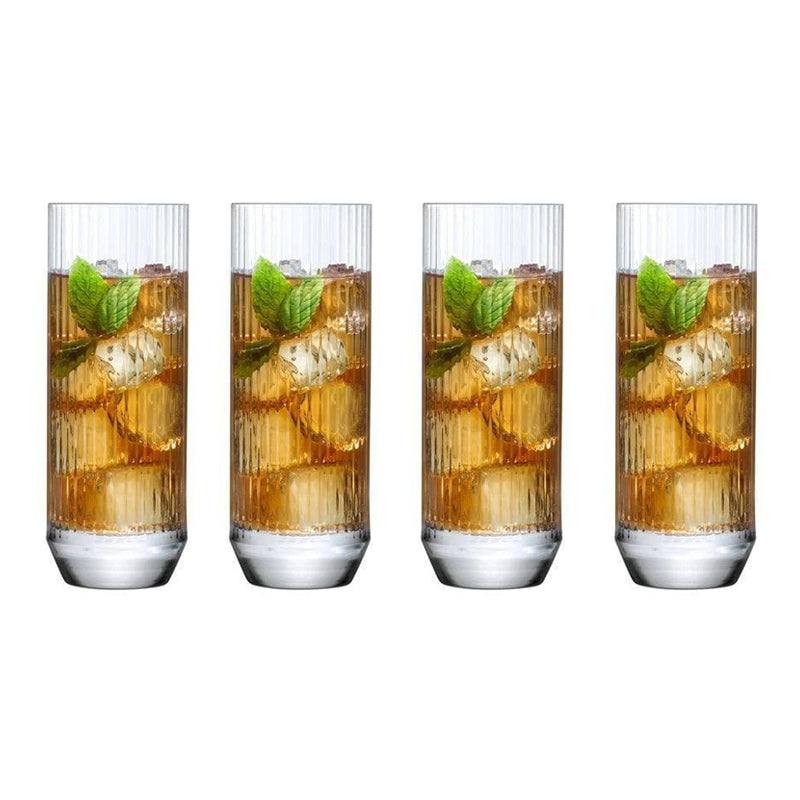 NUDE Turkey Big Top Tall Highball Glasses 430ml, Set of 4