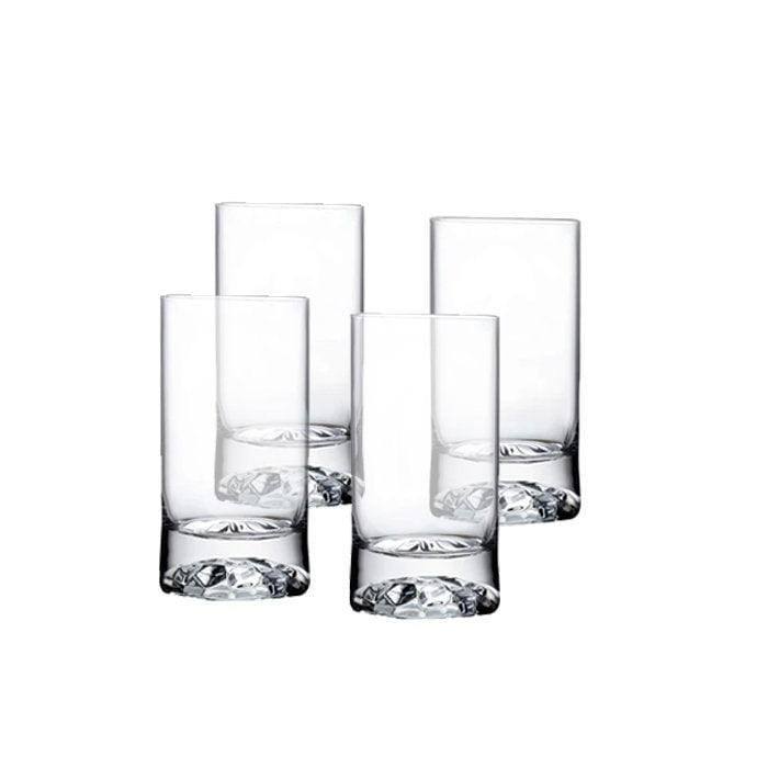 NUDE Turkey Club Highball Glasses 280ml, Set of 4