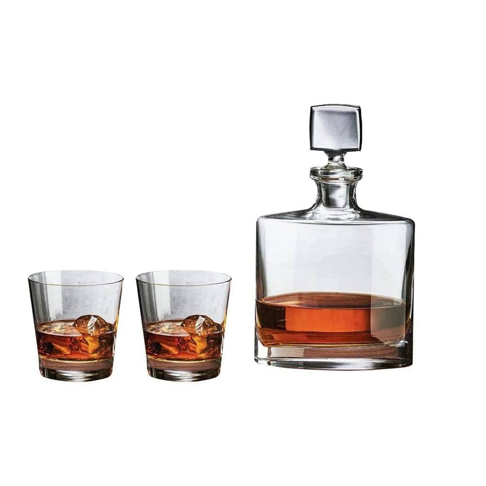 NUDE Turkey Square & Rocks 3-piece Whiskey Set