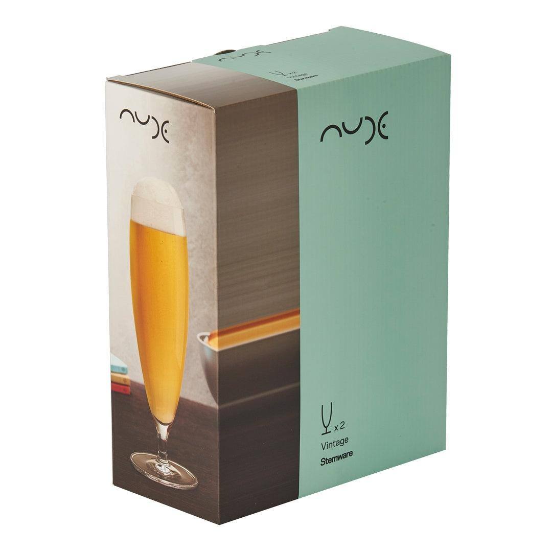 NUDE Turkey Vintage Pilsner Glasses 385ml, Set of 2