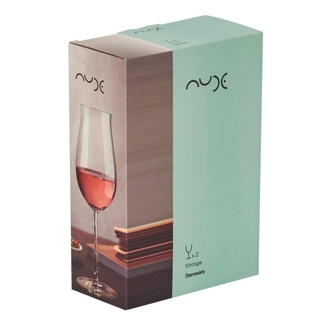 NUDE Turkey Vintage Rose Wine Glasses 320ml, Set of 2