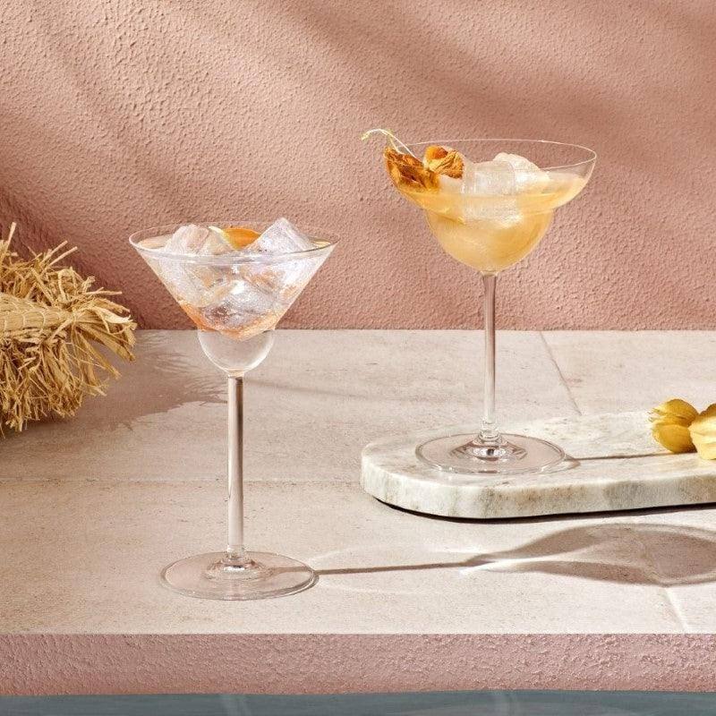 NUDE Turkey Vintage Rounded Martini Glasses 190ml, Set of 2