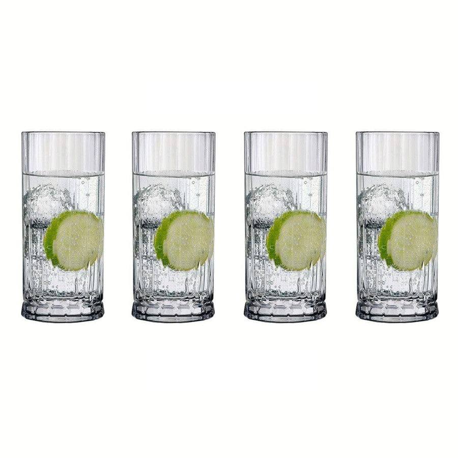 NUDE Turkey Wayne Tall Highball Glasses 360ml, Set of 4