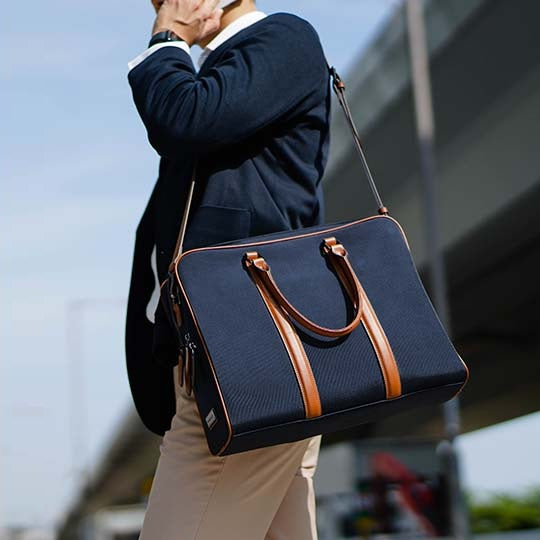 Odyssey Double-Zip Briefcase - Navy