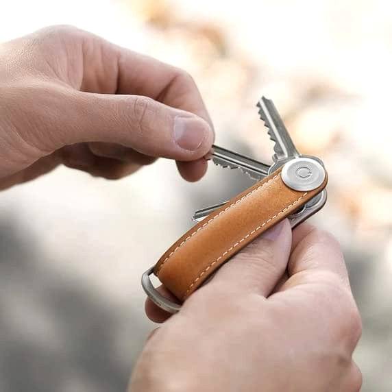 Orbitkey Leather Key Organiser - Cognac