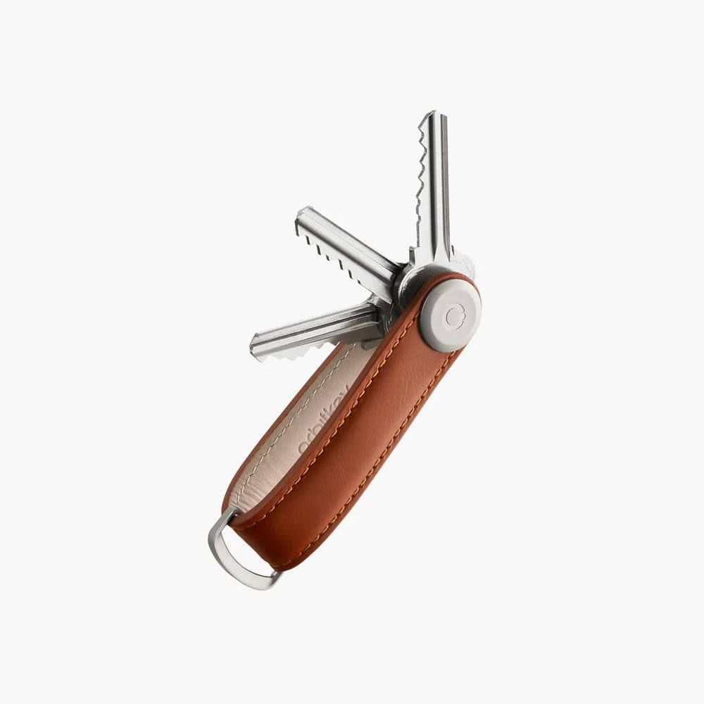 Orbitkey Leather Key Organiser - Cognac