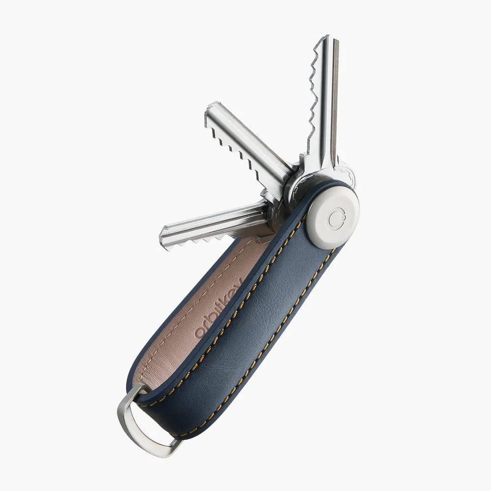 Orbitkey Leather Key Organiser - Navy