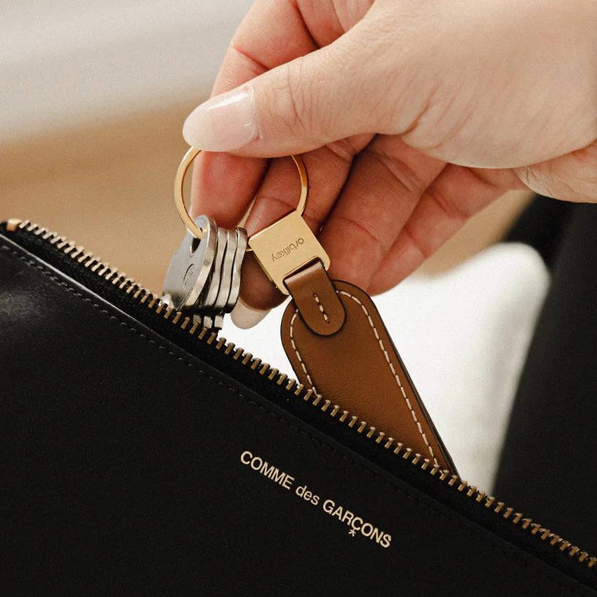 Orbitkey Loop Keychain - Caramel