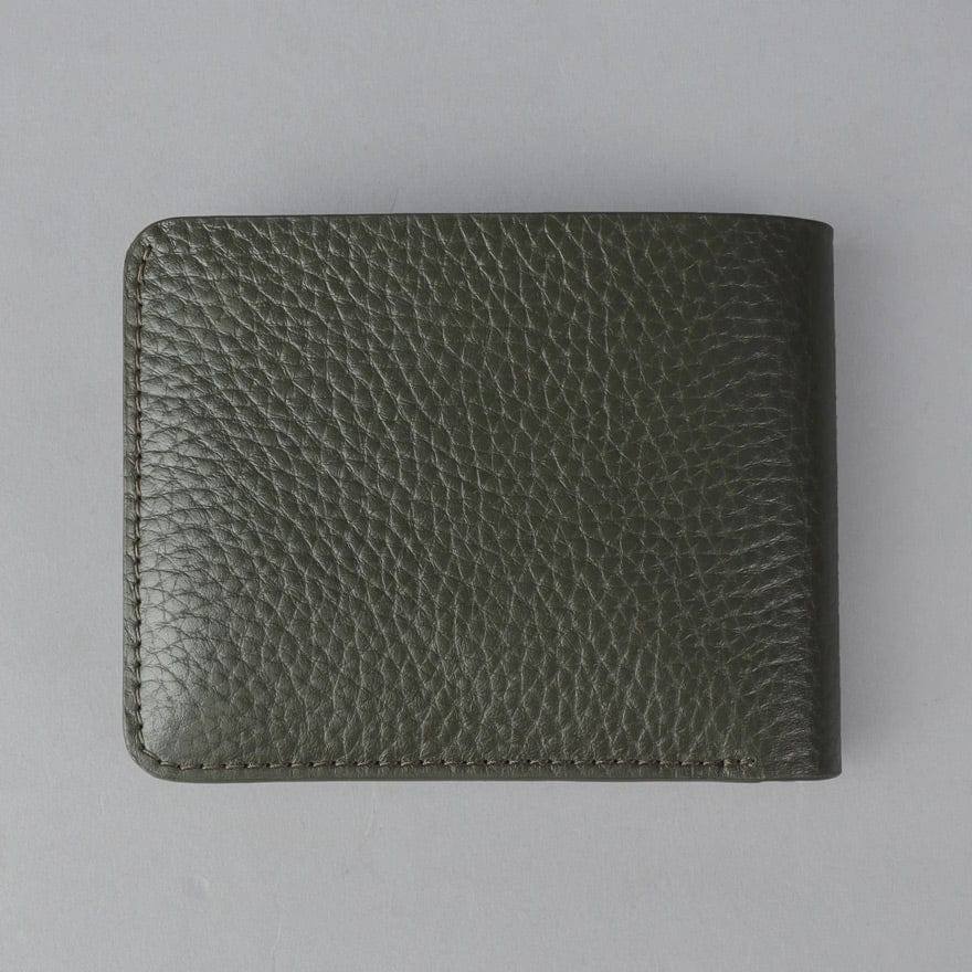 Outback Bi-Fold Leather Wallet - Olive