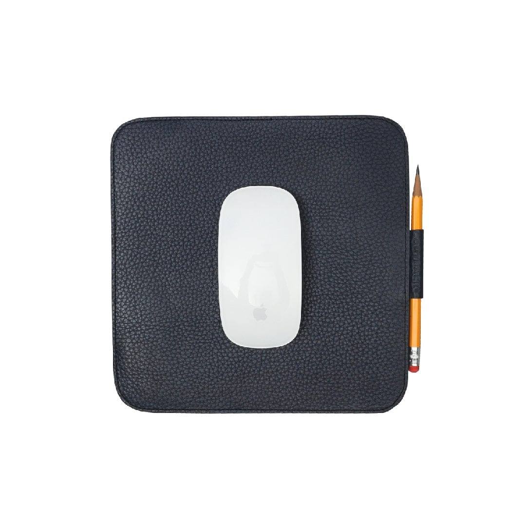 Outback Grained Leather Mouse Pad - Navy