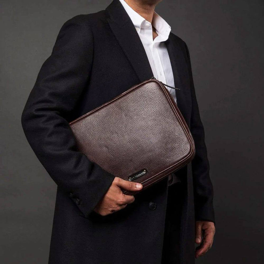 Harlem Laptop Folio for 14 Inch MacBook Pro - Brown