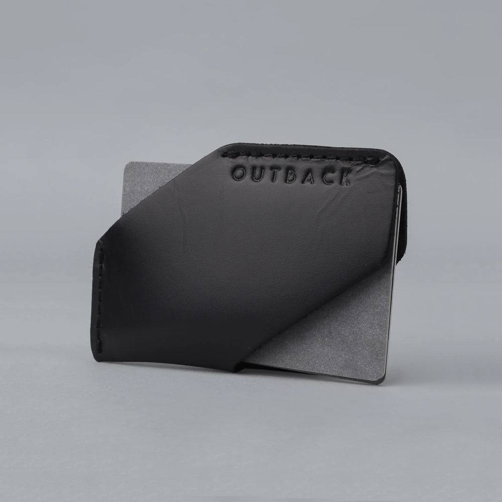 Outback Leather Card Sleeve - Black