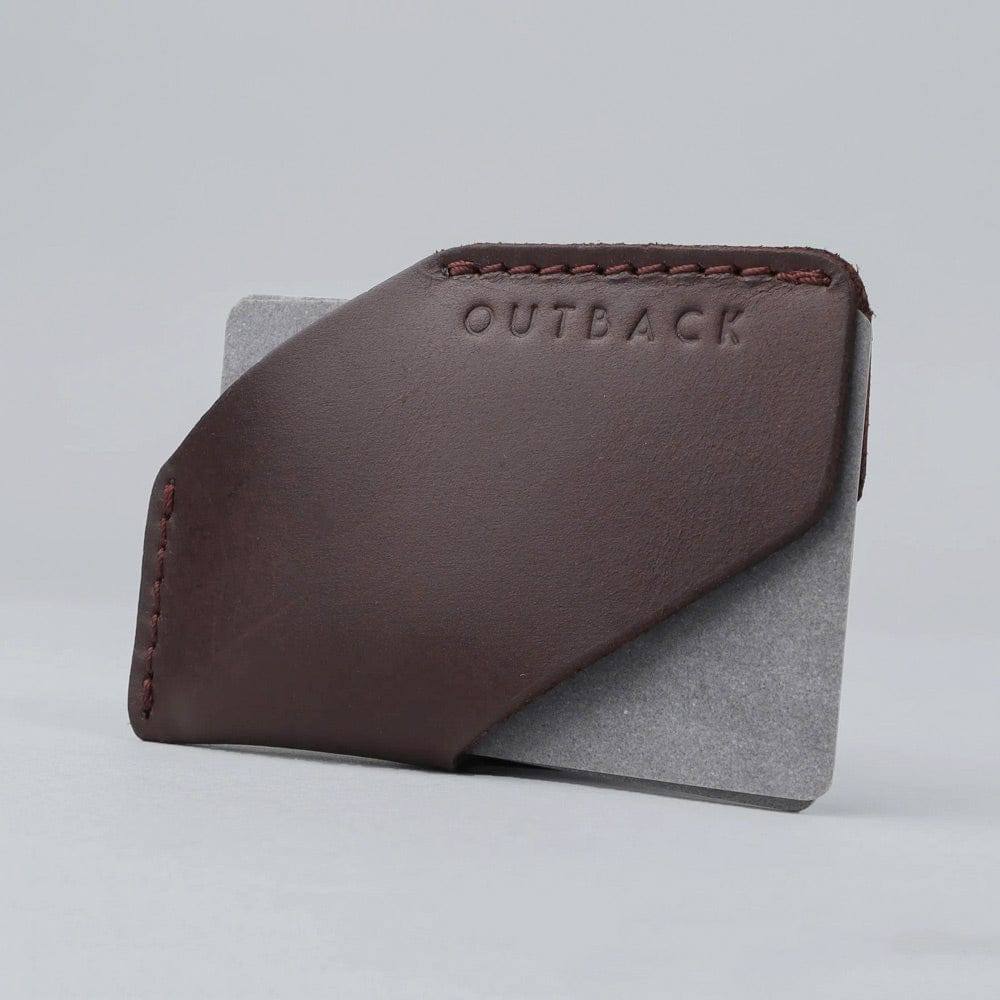 Outback Leather Card Sleeve - Brown