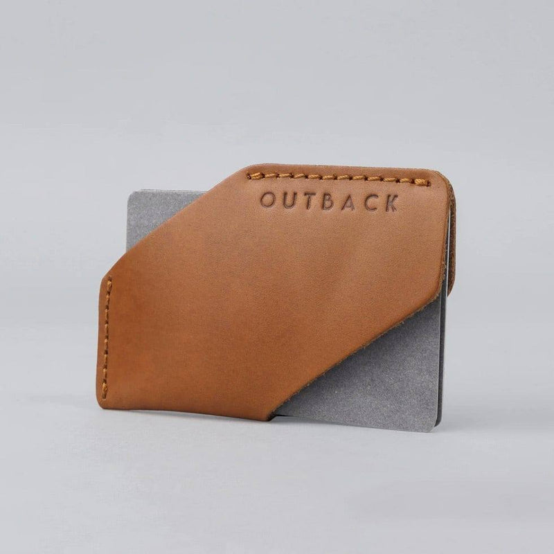 Outback Leather Card Sleeve - Tan