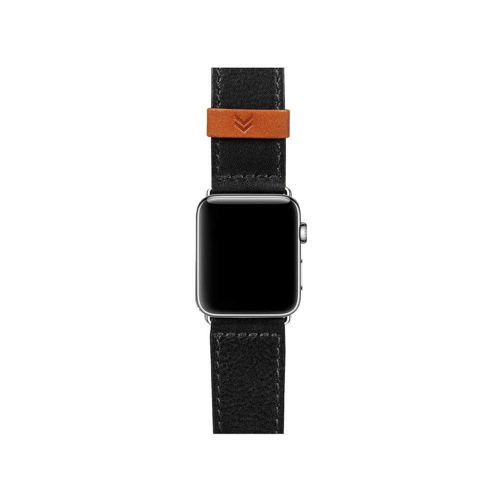 Outback Leather Strap for Apple Watch 44mm - Black