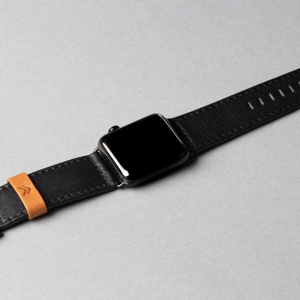 Outback Leather Strap for Apple Watch 44mm - Black