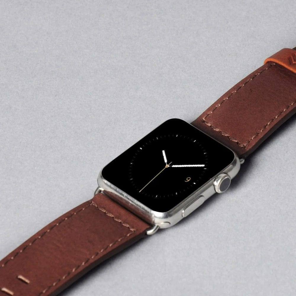 Outback Leather Strap for Apple Watch 44mm - Brown