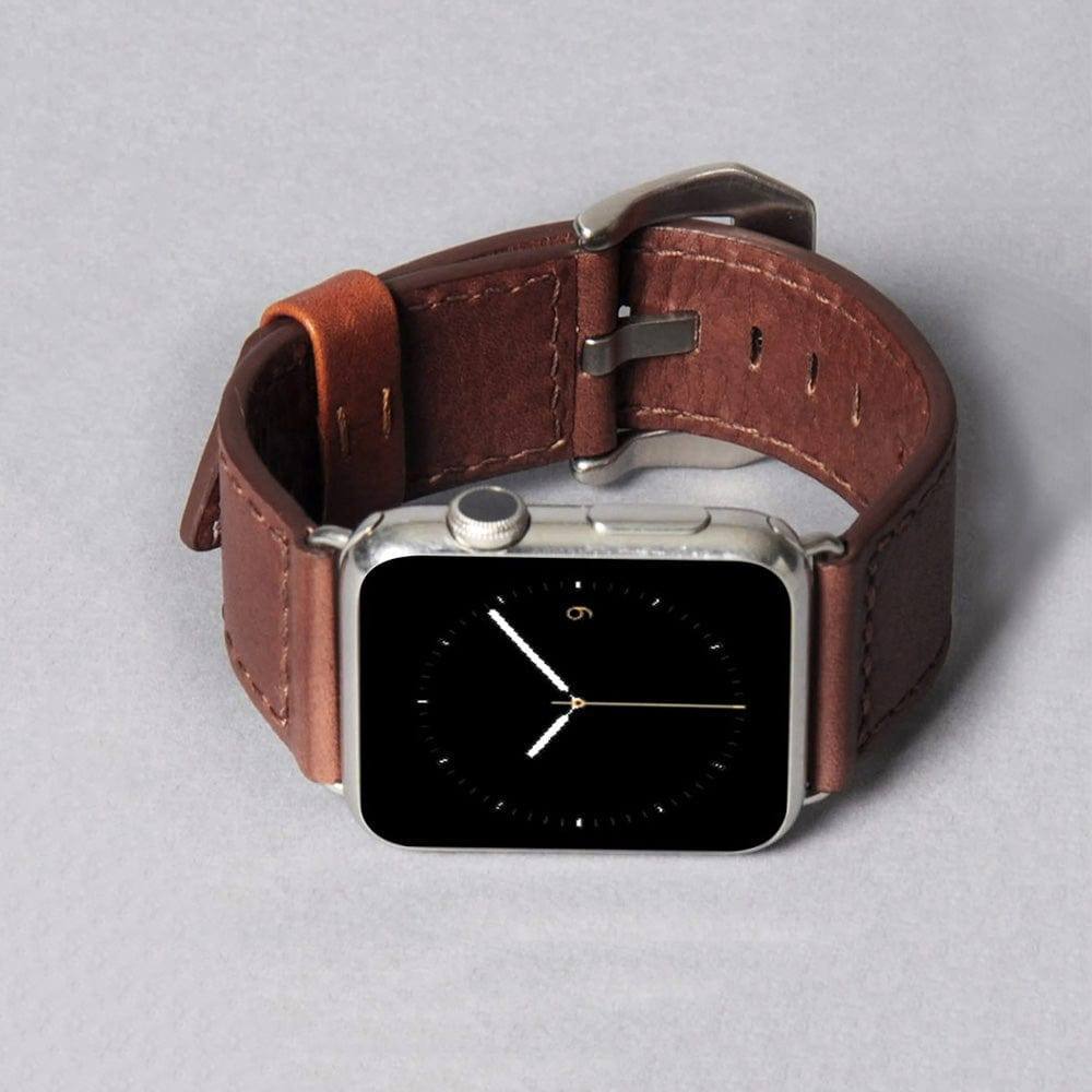 Outback Leather Strap for Apple Watch 44mm - Brown