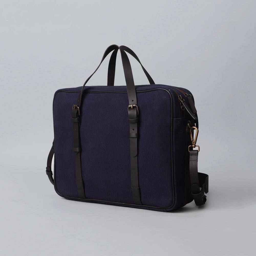 Outback Miami Canvas Medium Briefcase - Navy