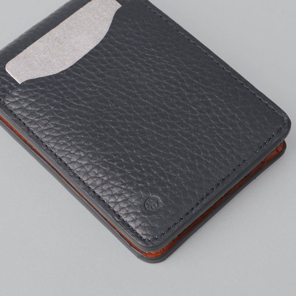 Outback Minimal Leather Wallet - Navy