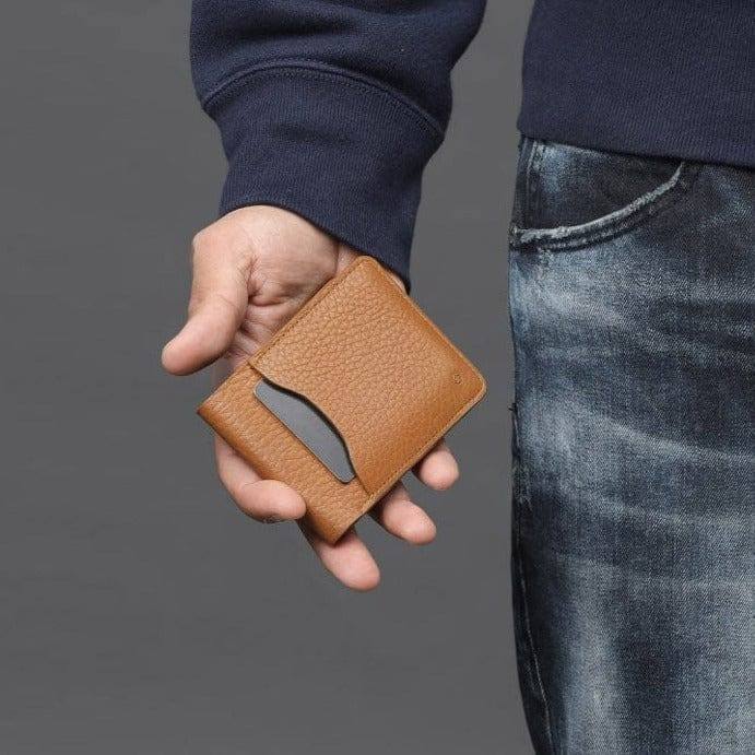 Outback Minimal Leather Wallet - Tan