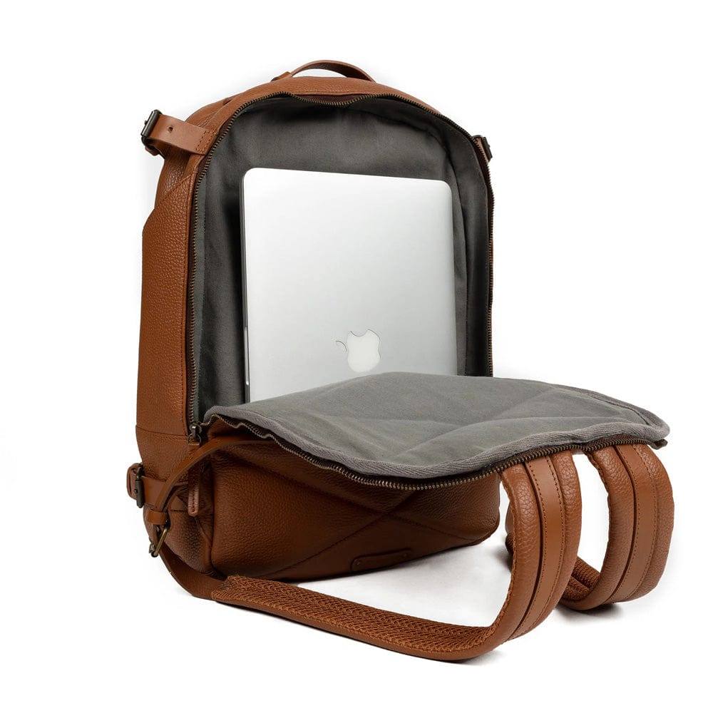 Outback Mustang Leather Backpack - Tan