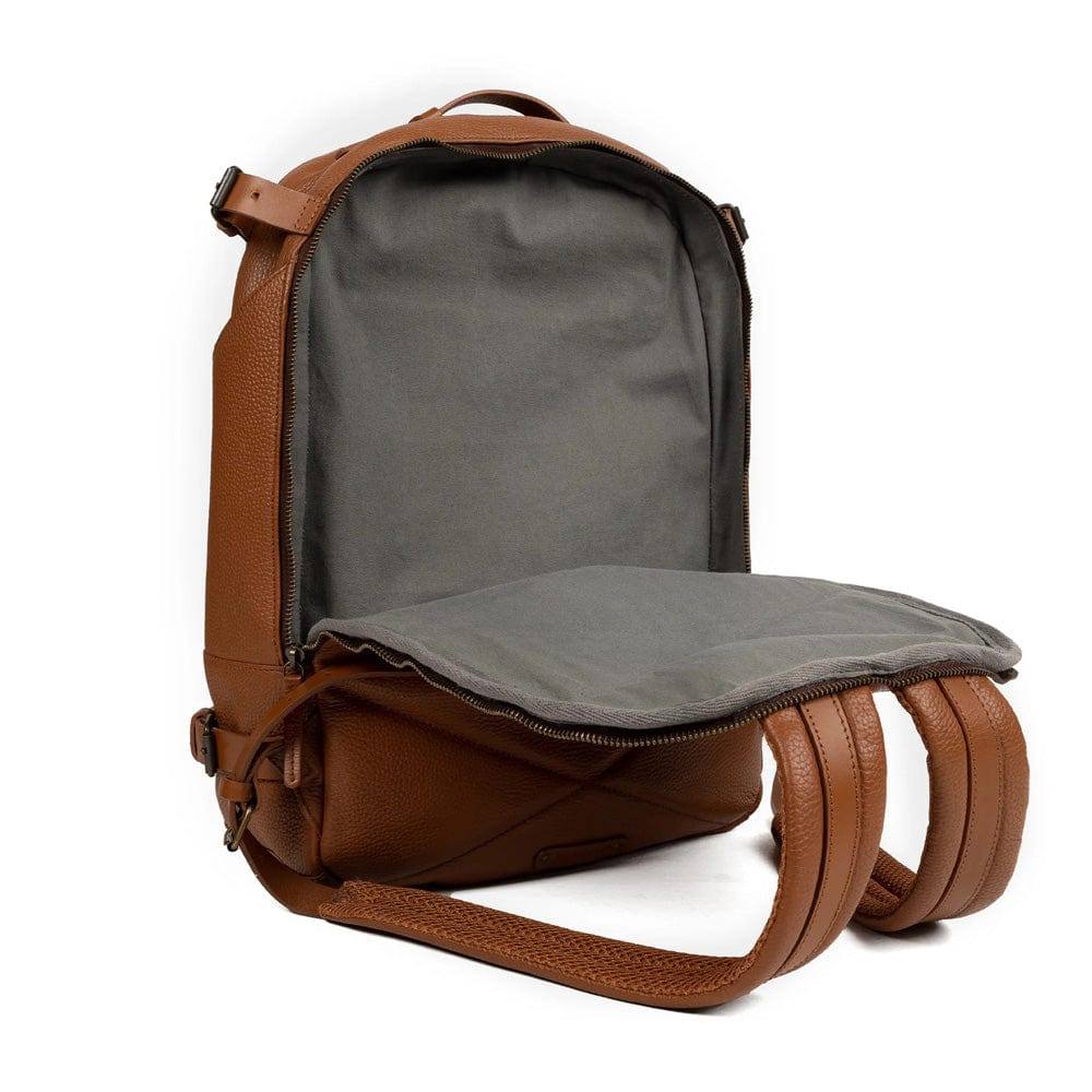 Outback Mustang Leather Backpack - Tan