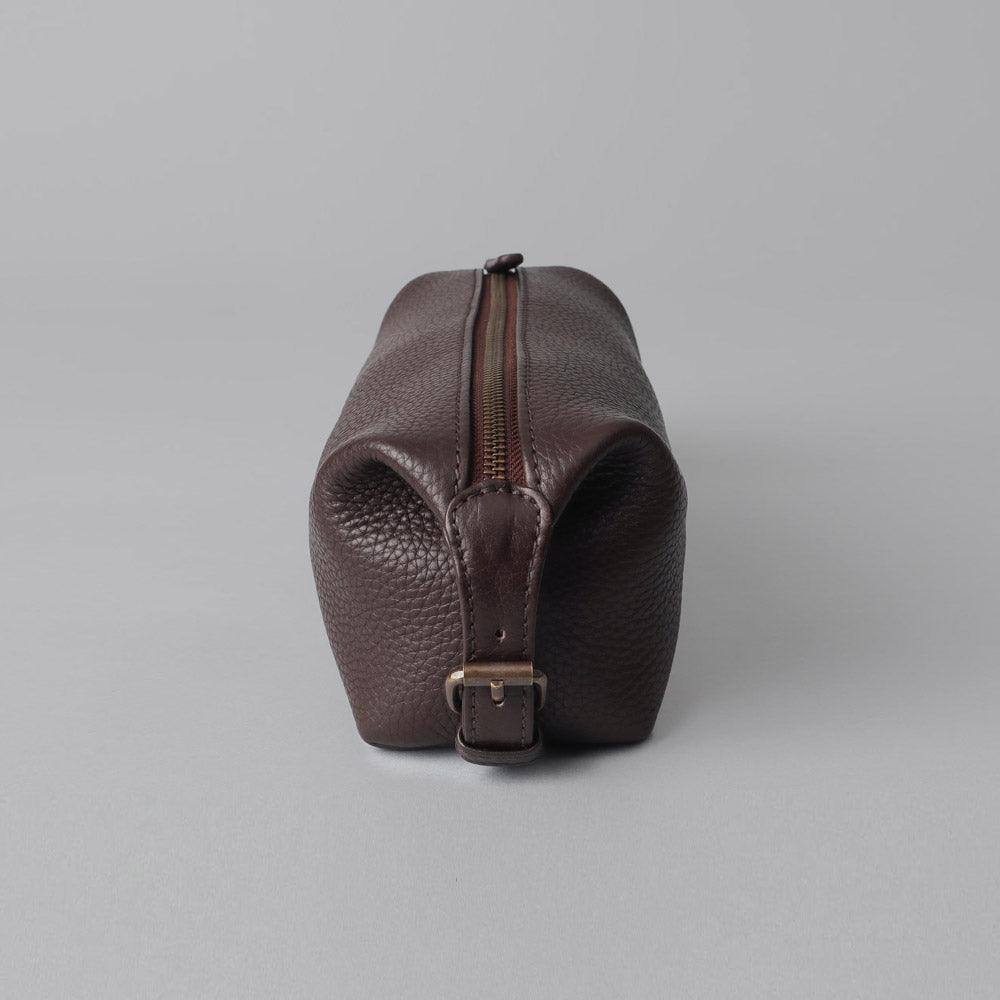 Outback Tokyo Leather Toilet Bag - Brown