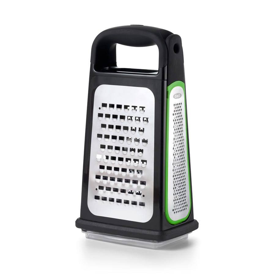 OXO Etched Box Grater With Removable Zester