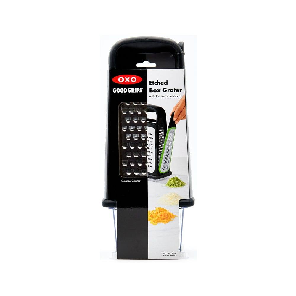 OXO Etched Box Grater With Removable Zester