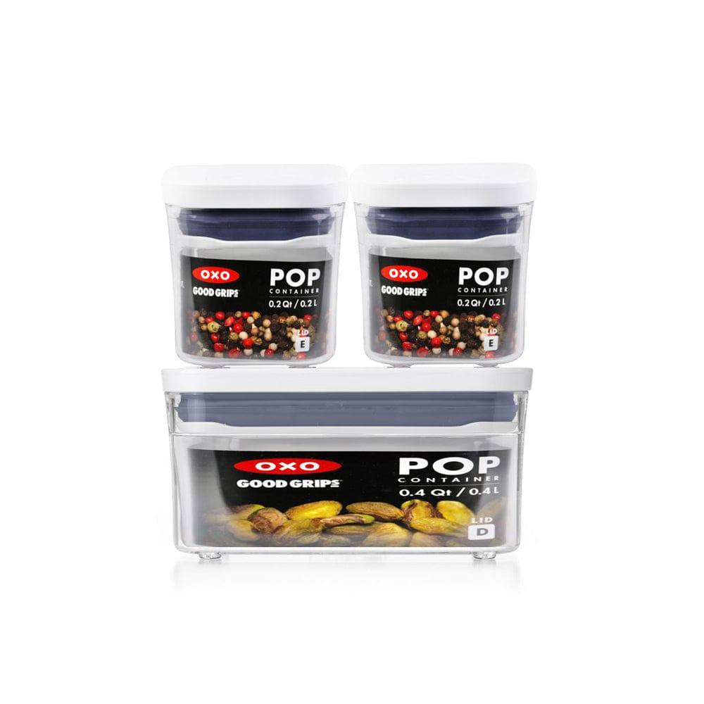 OXO POP 3-Piece Storage Container Set Small