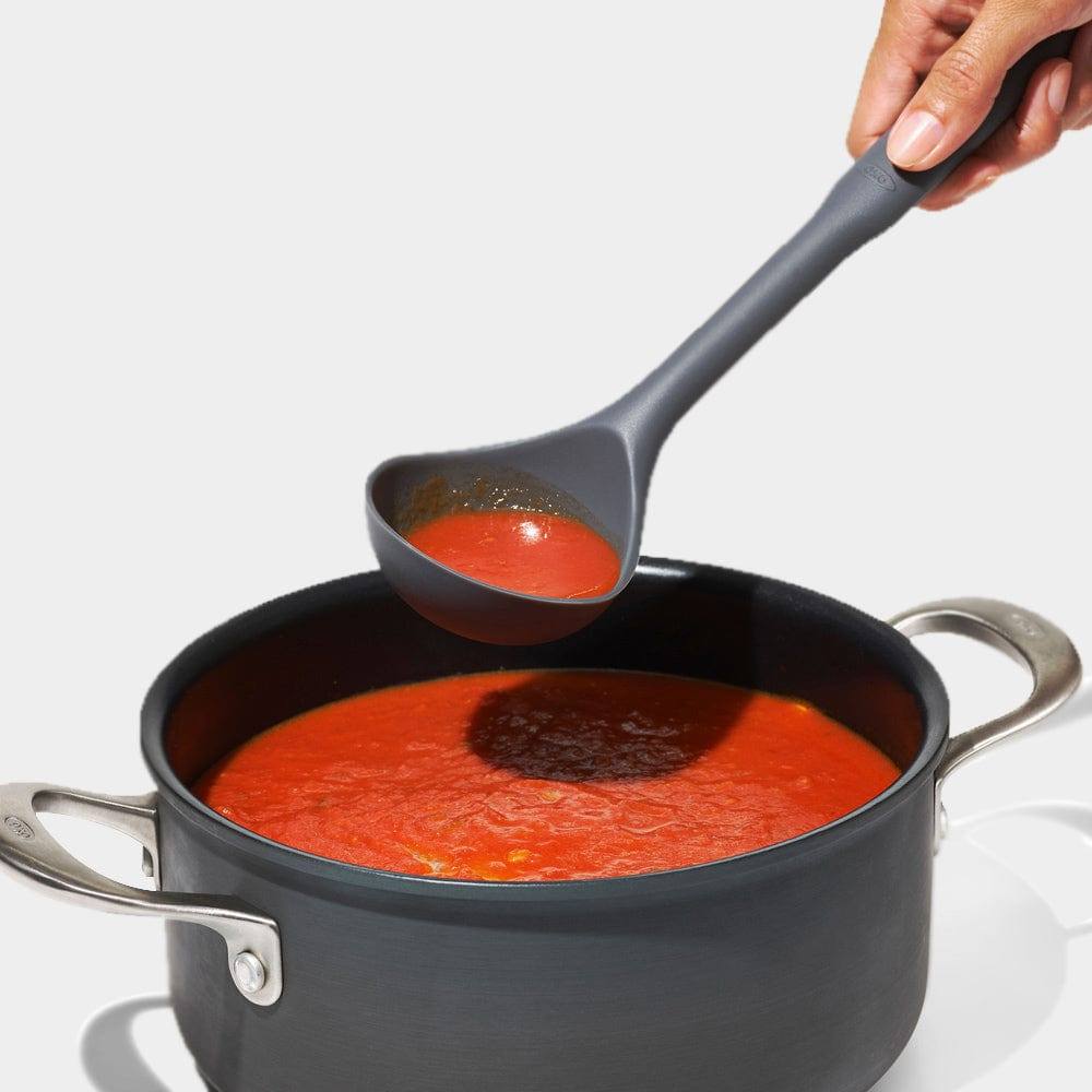 OXO Silicone Ladle Small - Peppercorn